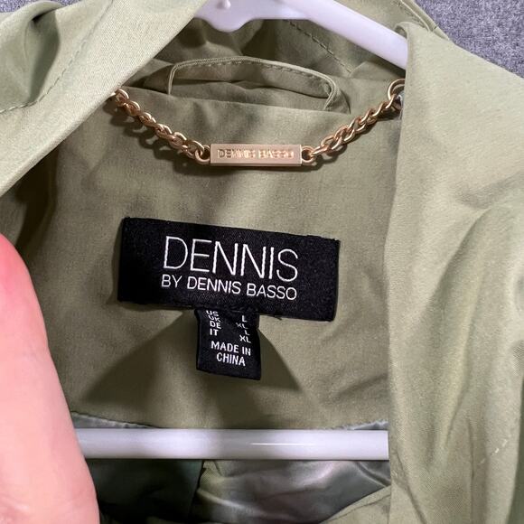 Dennis Basso Water Resistant Hooded Angrak Soft Olive Size Large - Picture 3 of 13